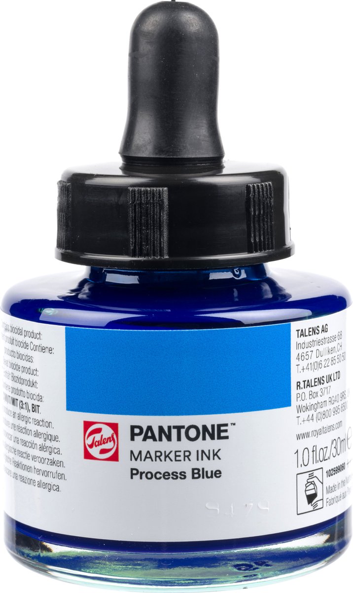 Talens | Pantone marker inkt 30 ml Process Blue